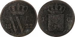 World Coins - Netherlands, William I, Cent, 1822, Utrecht, Copper,