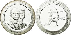 World Coins - Coin, Spain, Juan Carlos I, 2000 Pesetas, 1990, Madrid, , Silver