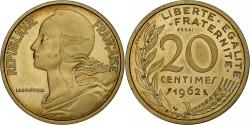 World Coins - France, 20 Centimes, Marianne, 1962, MDP, ESSAI, Copper-nickel Aluminium
