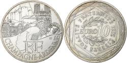 World Coins - France, 10 Euro, Champagne-Ardenne, 2011, Paris, Silver,