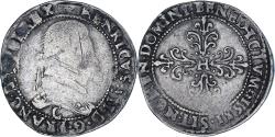 World Coins - France, Henri III, 1/2 Franc au col plat, 1581, Poitiers, , Silver