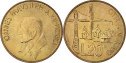 World Coins - Coin, VATICAN CITY, John Paul II, 20 Lire, 1991, FDC,