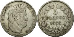World Coins - Coin, France, Louis-Philippe, 5 Francs, 1838, Bordeaux, , Silver