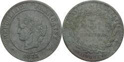 World Coins - France, 5 Centimes, Cérès, 1873, Paris, Bronze, , Gadoury:157a