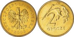 World Coins - Coin, Poland, 2 Grosze, 2003, Warsaw, , Brass, KM:277