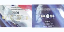 World Coins - Coin, France, Coffret 1 c. à 20 frs., 2001, Monnaie de Paris, BU,