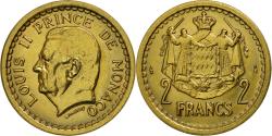 World Coins - Coin, Monaco, Louis II, 2 Francs, 1943, , Aluminum-Bronze, KM:121a