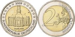 World Coins - Germany, 2 Euro, Saarland, 2009, Stuttgart, Bi-Metallic, , KM:276