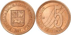 World Coins - Venezuela, 5 Centimos, 2007, Maracay, Copper Plated Steel, , KM:88
