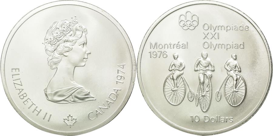 Coin, Canada, Elizabeth II, 10 Dollars, 1974, Royal Canadian Mint