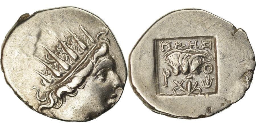 Coin Islands Off Caria Rhodes Drachm 84 Au 50 53 Silver Hgc 6 1461