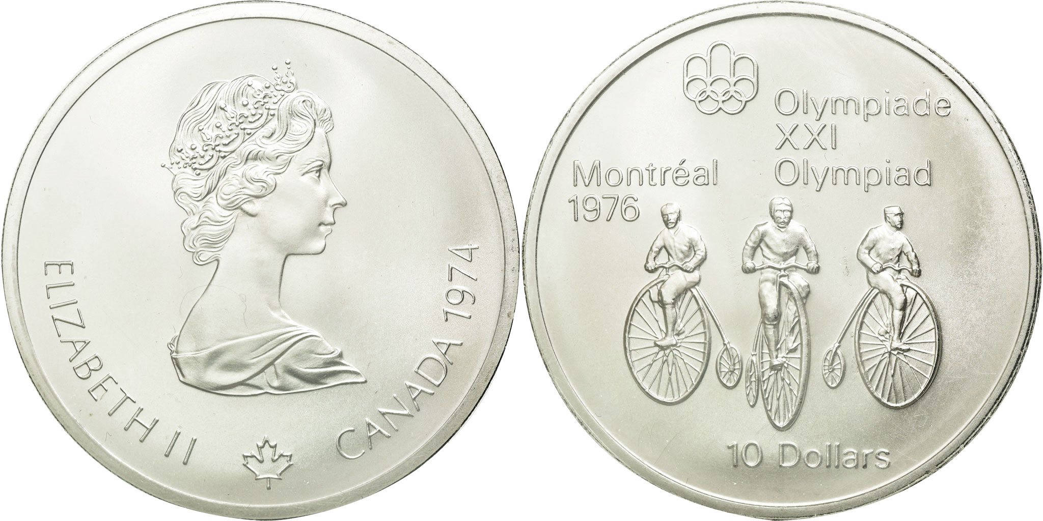 Coin, Canada, Elizabeth II, 10 Dollars, 1974, Royal Canadian Mint