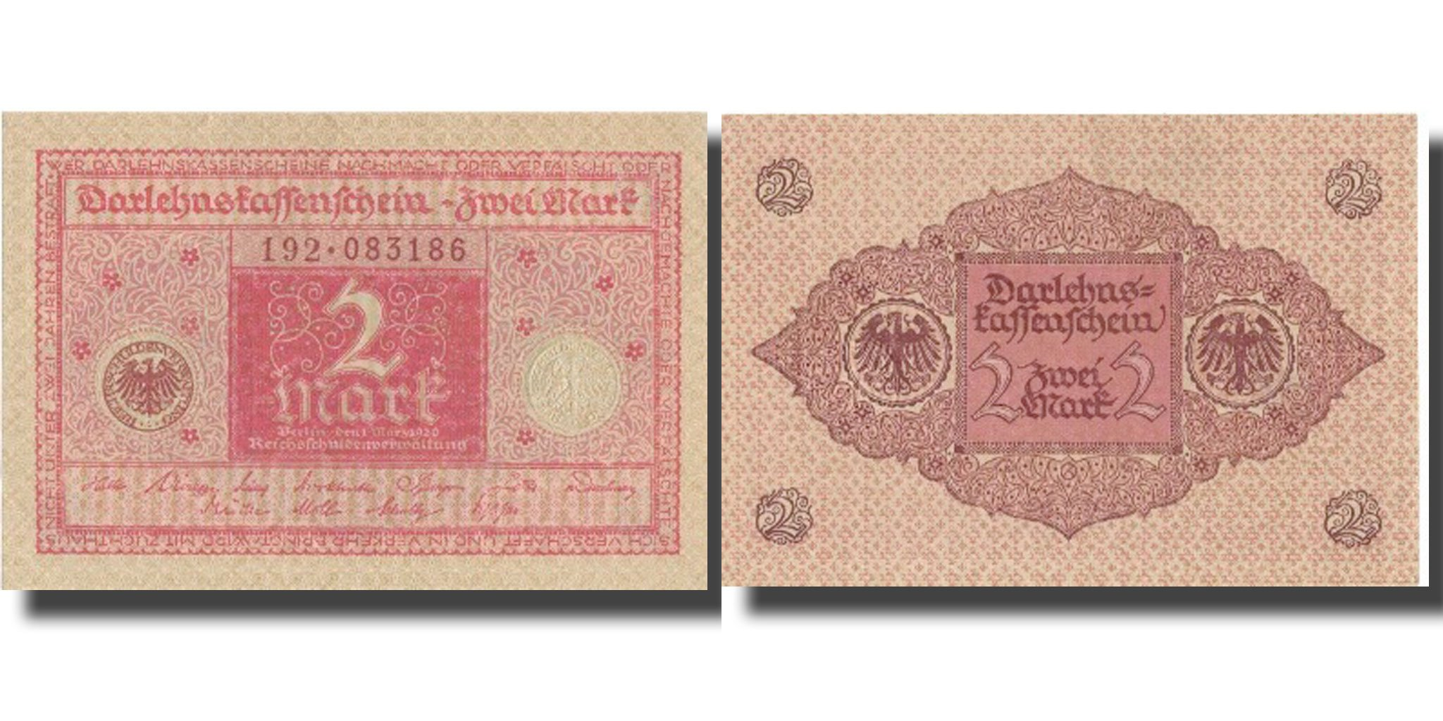 Banknote, Germany, 2 Mark, 1920, 1920-03-01, KM:59, UNC(64