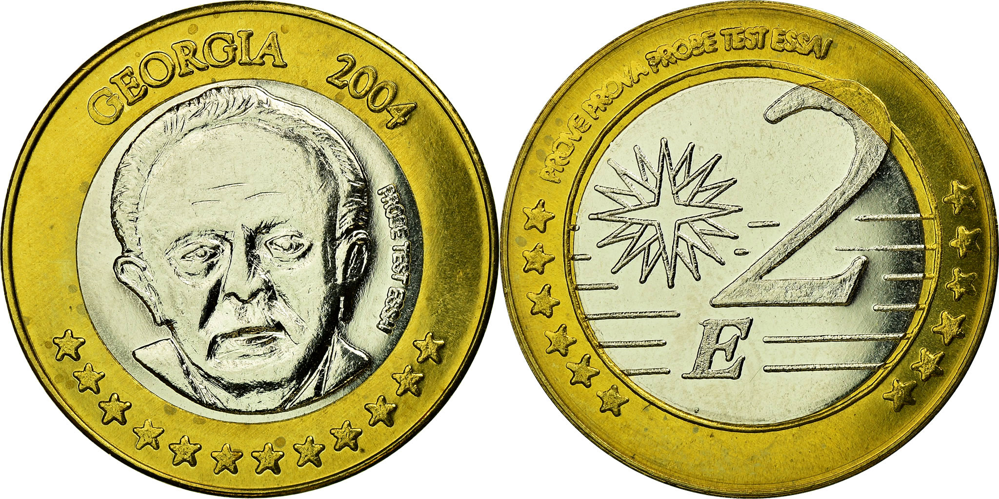 Georgia, 2 Euro, 2004, , Bi-Metallic | European Coins