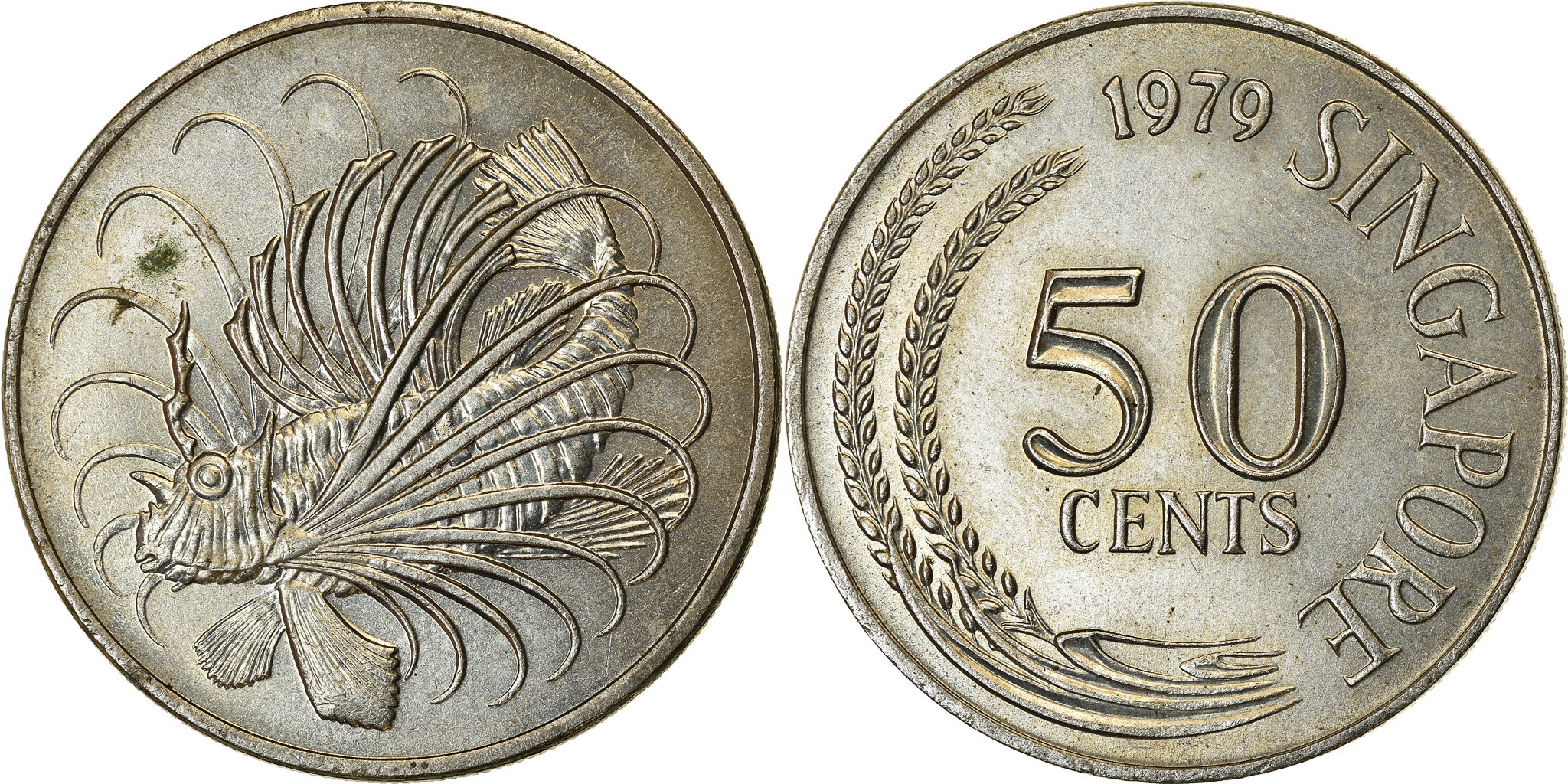 Coin, Singapore, 50 Cents, 1979, Singapore Mint, , Copper