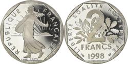 World Coins - Coin, France, Semeuse, 2 Francs, 1998, Paris, Proof, , Nickel