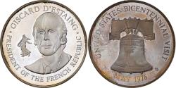 Us Coins - United States, Medal, Visite de Valery Giscard d'Estaing, 1976, Silver, Proof
