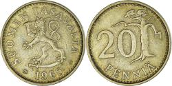 World Coins - Coin, Finland, 20 Pennia, 1965