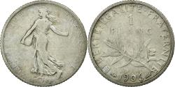 World Coins - Coin, France, Semeuse, Franc, 1906, Paris, , Silver, KM:844.1
