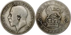 World Coins - Great Britain, George V, 6 Pence, 1920, Silver, , KM:815