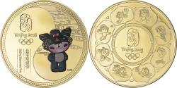 World Coins - China, Medal, Jeux Olympiques de Pékin, 2008, Welcomes You, , Copper Gilt