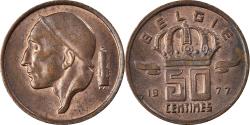 World Coins - Coin, Belgium, 50 Centimes, 1977