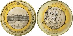 World Coins - Austria, Euro, PRUEBA-TRIAL ESSAI., 1997, Bi-Metallic,