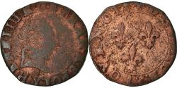 World Coins - Coin, France, Henri III, Double Tournois, Bourges, , Copper