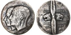 World Coins - France, Medal, Aviation, Henri Odile, Hugo Bordet, 1937, , Silver