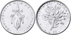 World Coins - VATICAN CITY, Paul VI, 50 Lire, 1976 (Anno XIV), Rome, Stainless Steel,