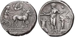 Ancient Coins - Sicily, Tetradrachm, ca. 440-400 BC, Himera, Silver,