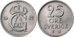 World Coins - Sweden, Gustaf VI, 25 Öre, 1967, Copper-nickel, , KM:836
