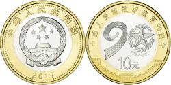 World Coins - Coin, China, 90th Anniversary - People's Liberation Army, 10 Yüan, 2017