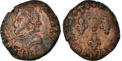 World Coins - Coin, France, Henri III, Double Tournois, 1580, Bayonne, , Copper