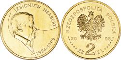 World Coins - Coin, Poland, 2 Zlote, 2008, Warsaw, Zbigniew Herbert, , Brass, KM:634