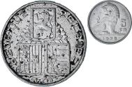 World Coins - Belgium, 5 Francs, 5 Frank, 1938, Nickel, , KM:116.1