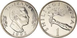 World Coins - Coin, Tanzania, Shilingi, 1992, British Royal Mint, , Nickel Clad Steel