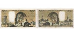 World Coins - France, 500 Francs, Pascal, 1972, Q.28, VF(20-25), Fayette:71.8, KM:156b