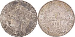 World Coins - Coin, France, Cérès, 50 Centimes, 1881, Paris, , Silver, KM:834.1