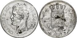 World Coins - France, Charles X, 5 Francs, 1827, Rouen, Silver, , Gadoury:644