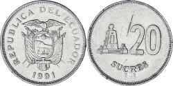 World Coins - Ecuador, 20 Sucres, 1991