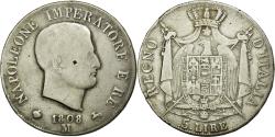 World Coins - Coin, ITALIAN STATES, KINGDOM OF NAPOLEON, Napoleon I, 5 Lire, 1808, Milan