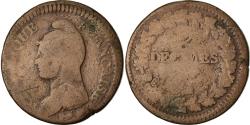 World Coins - Coin, France, Dupré, Decime, AN 5, Paris, Refrappage du 2 décimes,