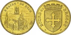 World Coins - France, Token, Bourg en Bresse Eglise de Brou, Copper,