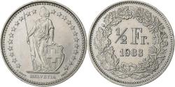 World Coins - Switzerland, 1/2 Franc, 1983, Bern, Copper-nickel, , KM:23a.3