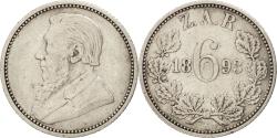 World Coins - Coin, South Africa, 6 Pence, 1893, , Silver, KM:4