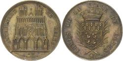 World Coins - France, Medal, Cathédrale de Reims, Brass, Garnier,
