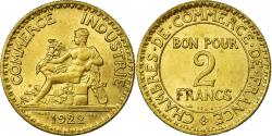 World Coins - Coin, France, Chambre de commerce, 2 Francs, 1922, Paris,