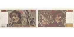 World Coins - France, 100 Francs, Delacroix, 1990, J.169, VG(8-10), Fayette:69BIS.02B, KM:154e