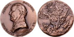 World Coins - France, Medal, Marcel Pagnol, Académie Française, 1975, Bronze, Corbin,